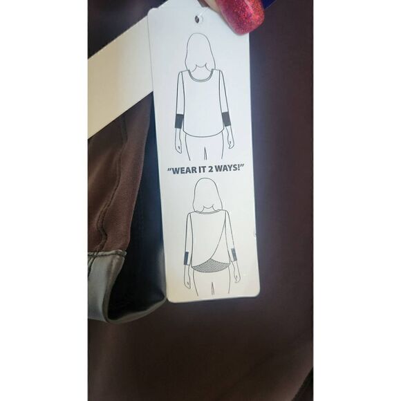 Peter Nygard Knit Brown/Black Tunic Length Long Sleeve Pullover, NWT, M - Picture 6 of 10